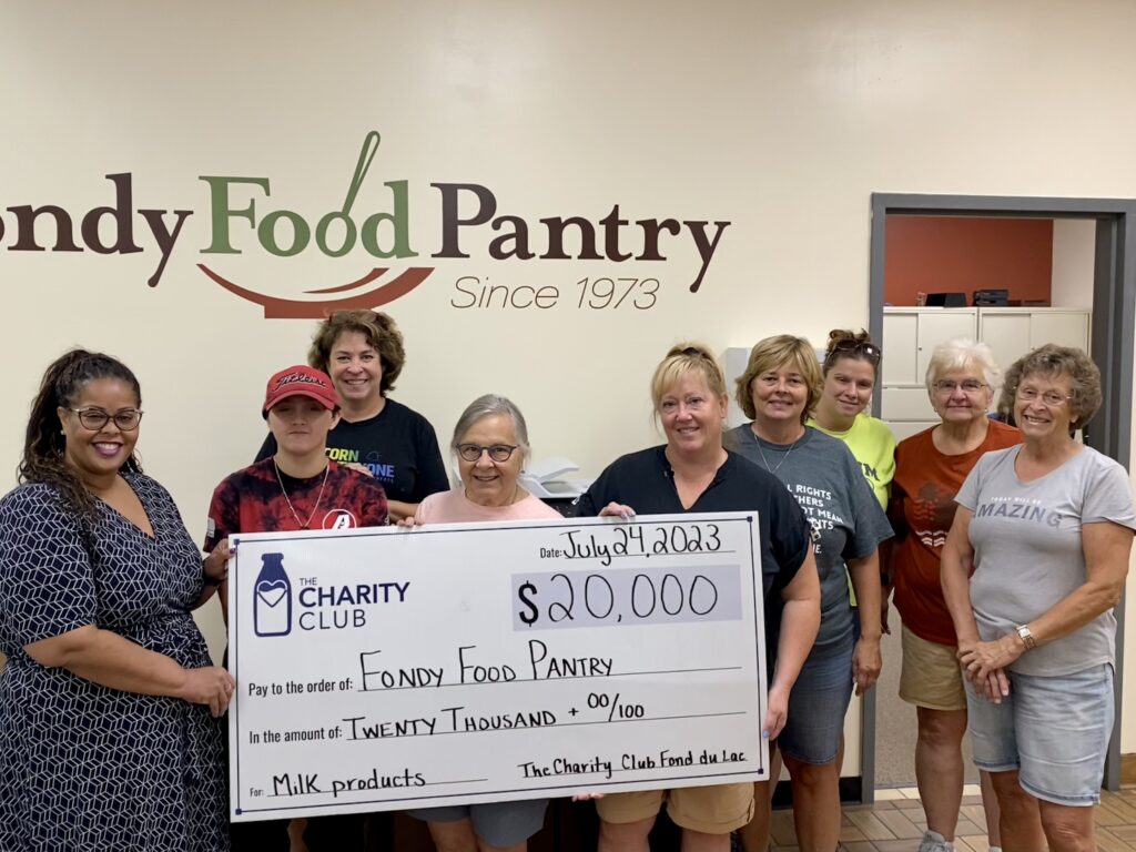 Milk Donation to the Fondy Food Pantry